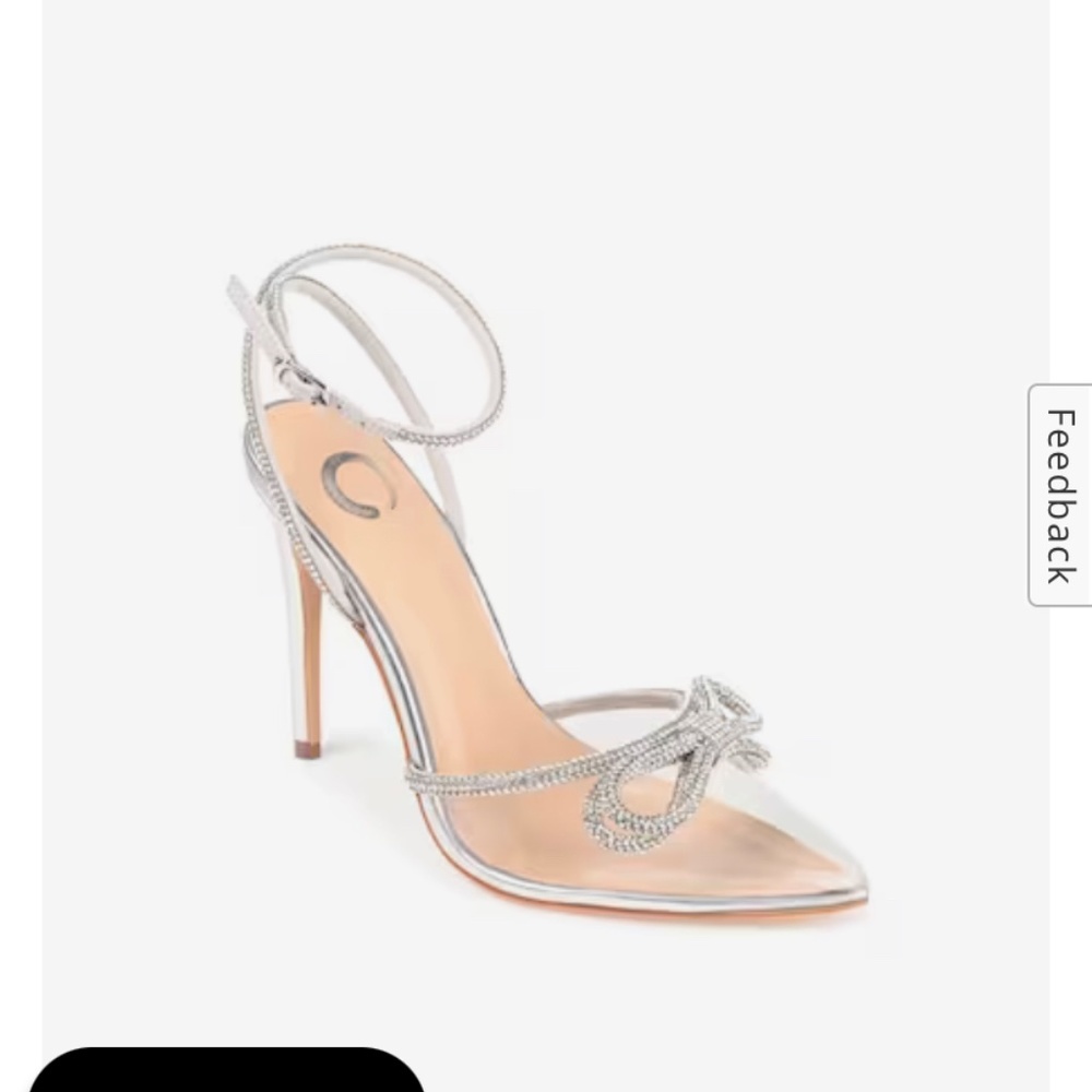 Journey rhinestone bow heels